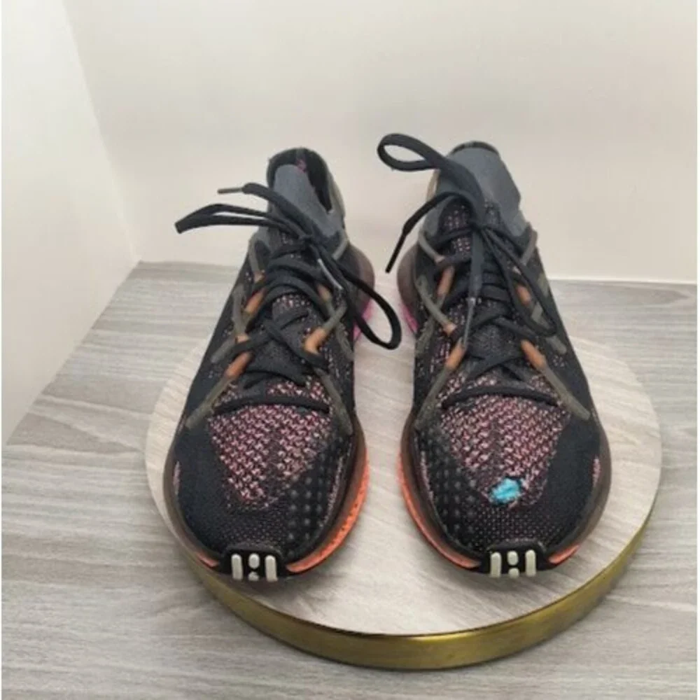 Adidas 4D Fusio Running Shoes Black / Orange / Pink Size 8 NEED REPAIR